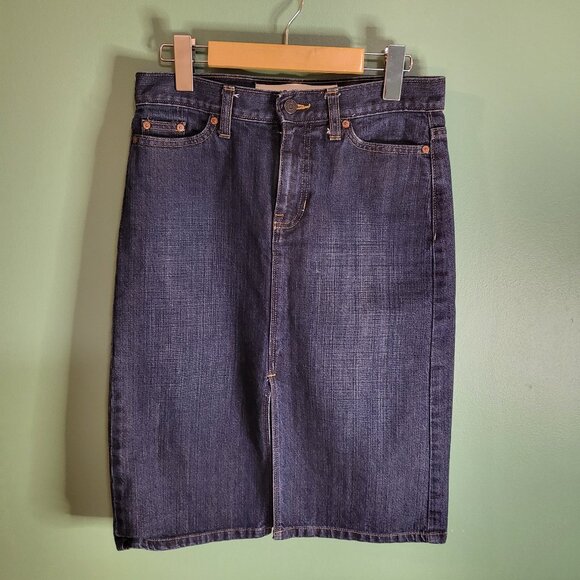 Gap denim skirt with front slit in size 1 - Picture 1 of 4